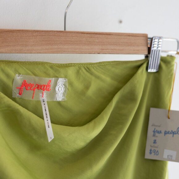 Free People | Lime Slip Dress - Picture 5 of 5